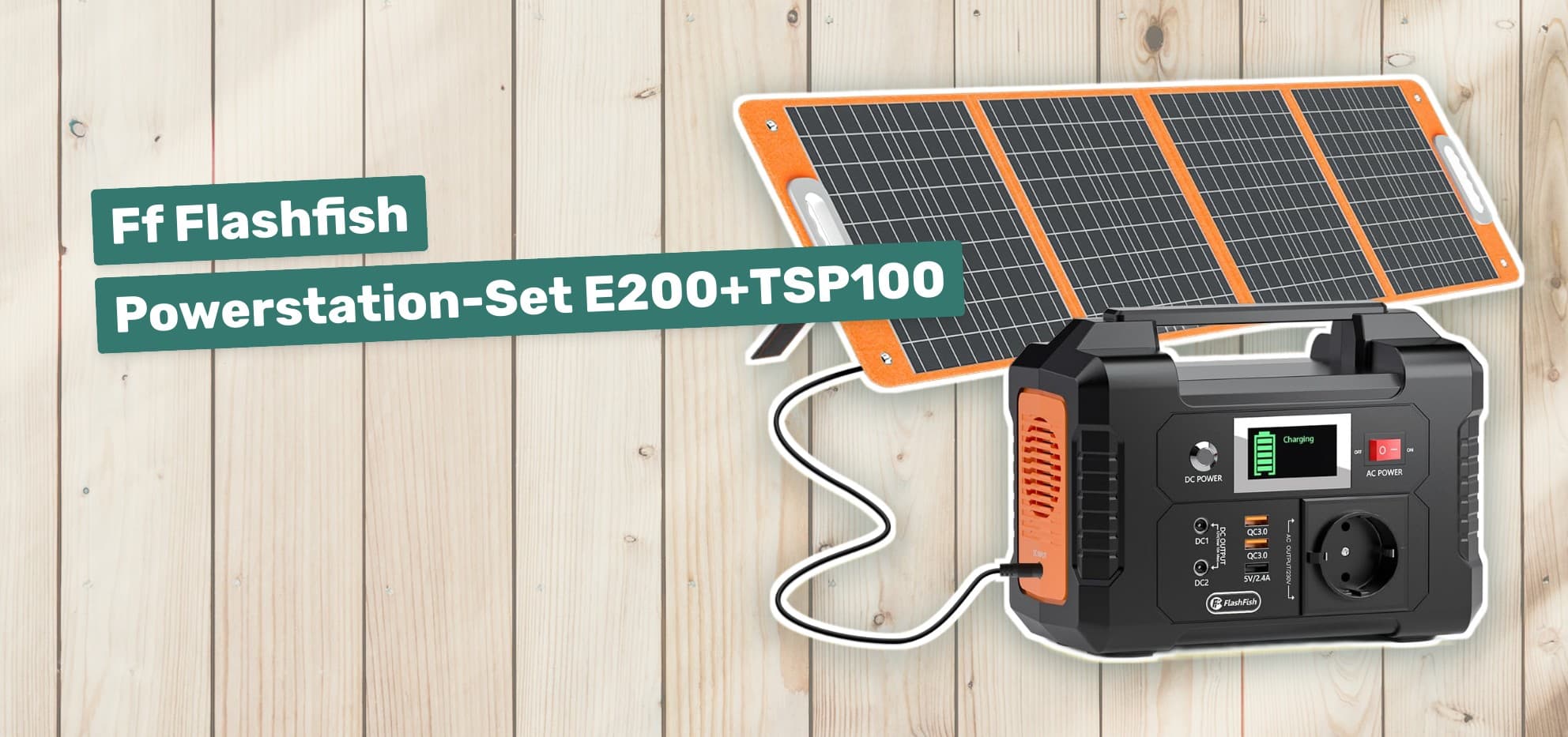 Ff Flashfish Powerstation-Set E200+TSP100