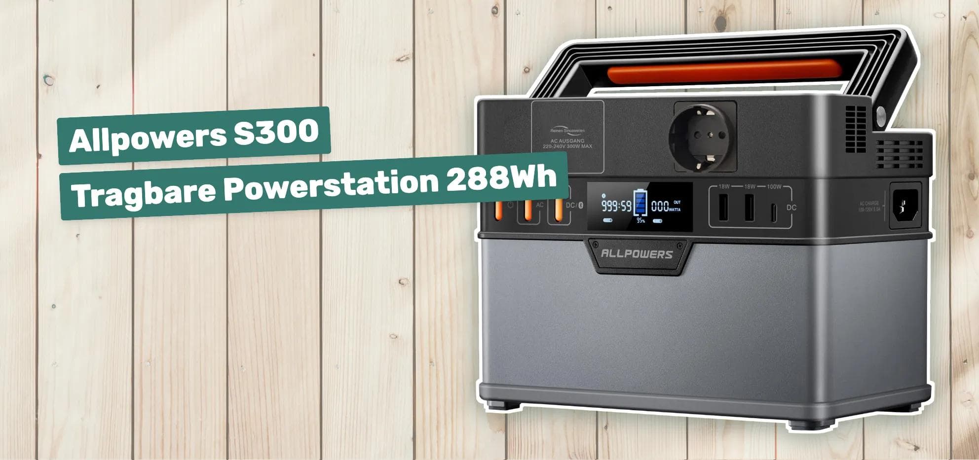 Allpowers S300 Tragbare Powerstation 288Wh