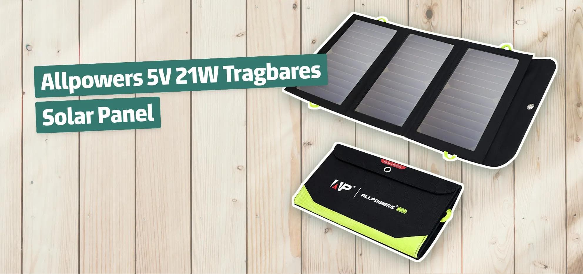 Allpowers 5V 21W Tragbares Solar Panel