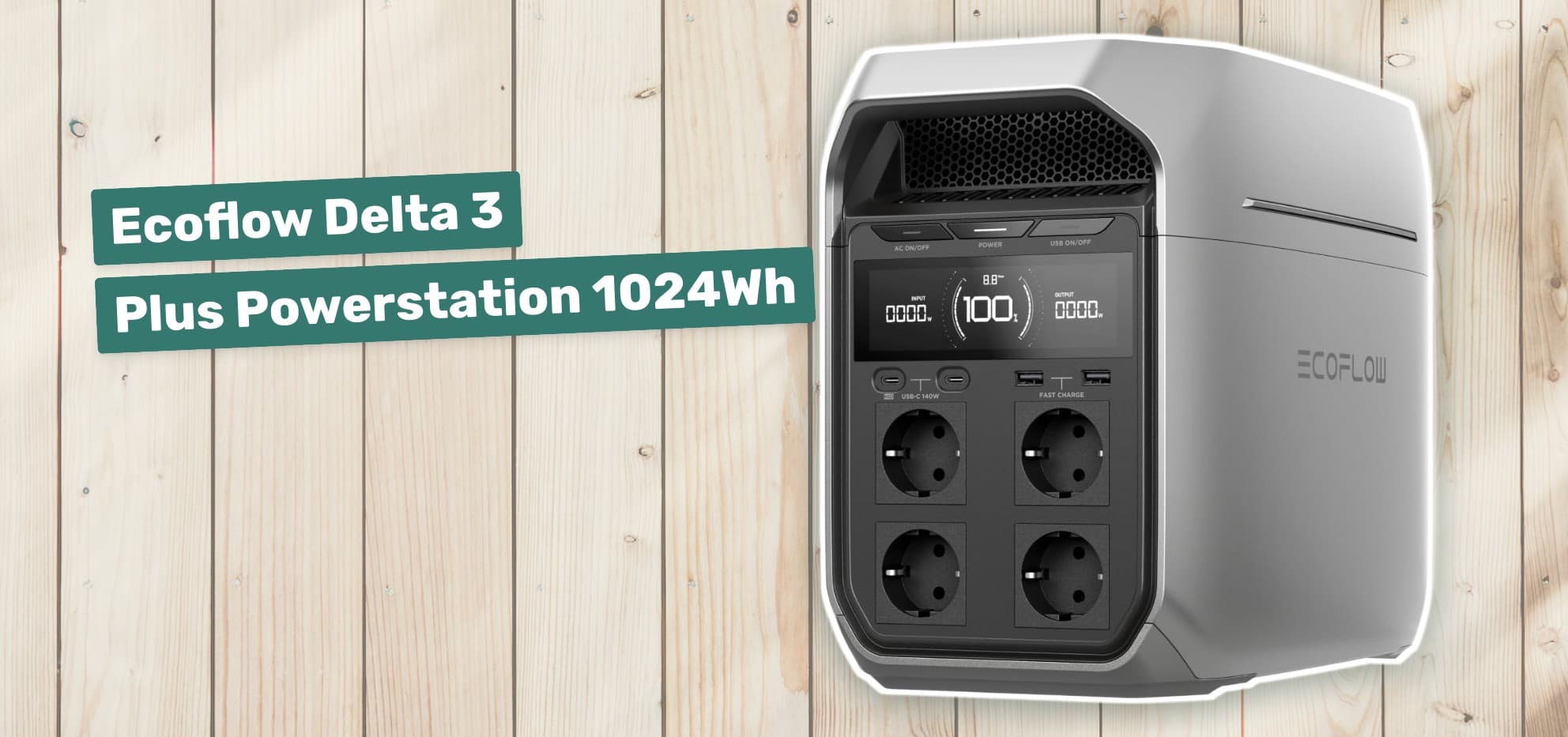 Ecoflow Delta 3 Plus Powerstation 1024Wh