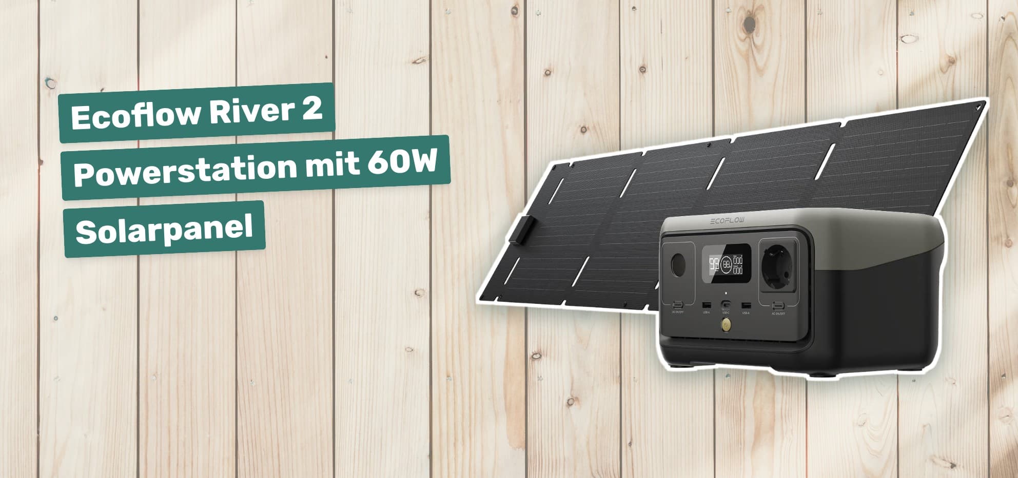 Ecoflow River 2 Powerstation mit 60W Solarpanel