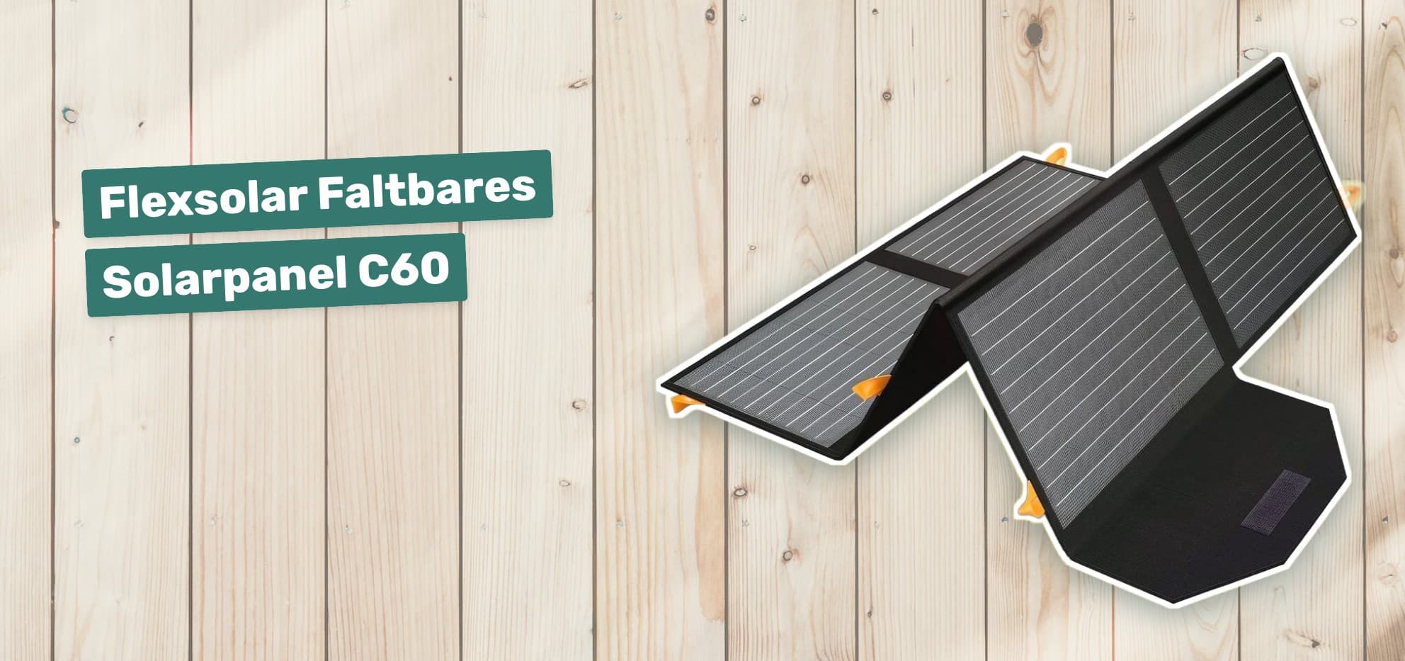 Flexsolar Faltbares Solarpanel C60