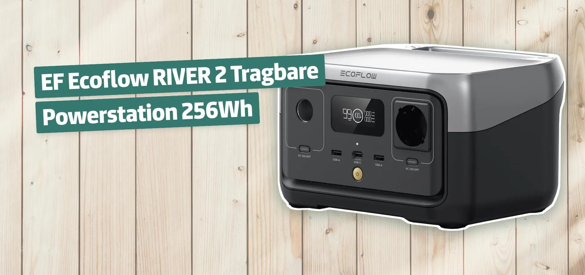 EF Ecoflow RIVER 2 Tragbare Powerstation 256Wh