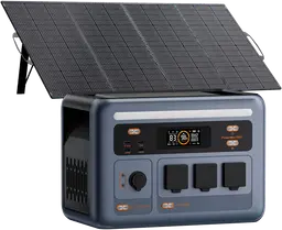 Ecogreat PowerMax 1800SE Powerstation mit 200W-Solarpanel
