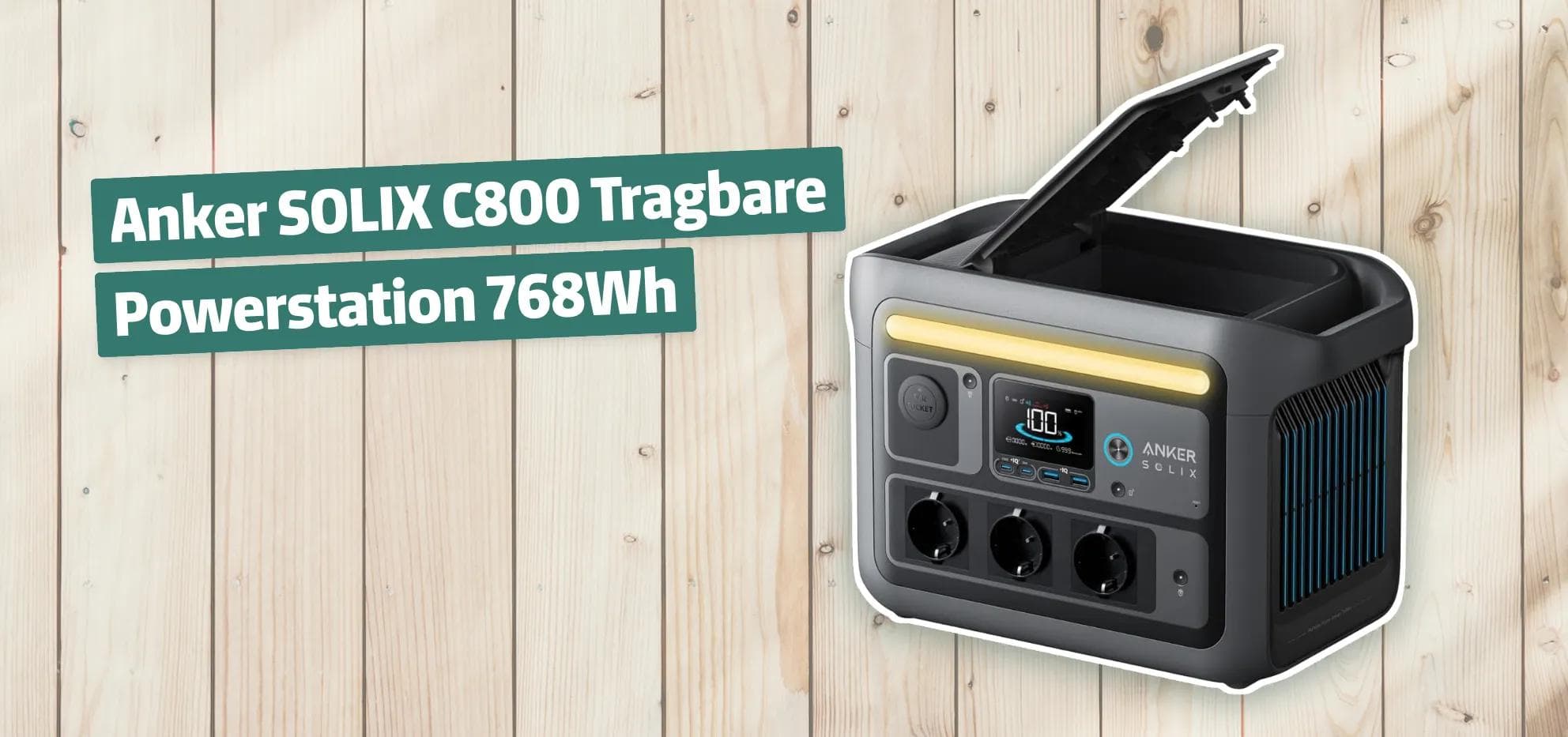 Anker SOLIX C800 Tragbare Powerstation 768Wh