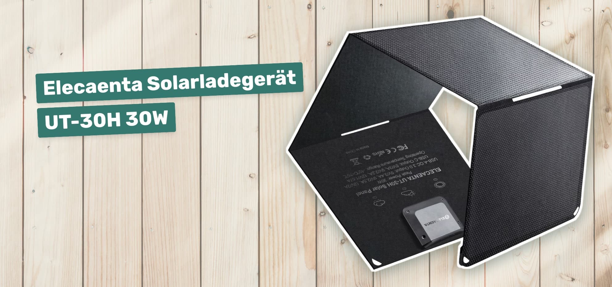 Elecaenta Solarladegerät UT-30H 30W