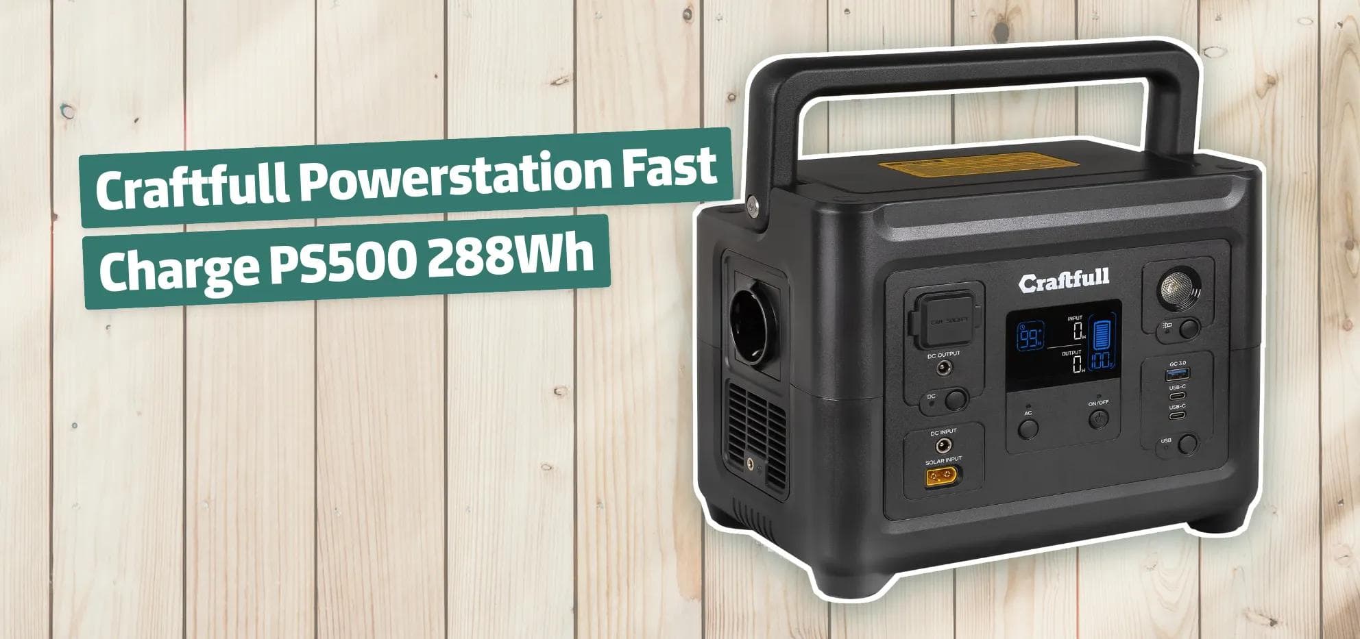 Craftfull Powerstation Fast Charge PS500 288Wh
