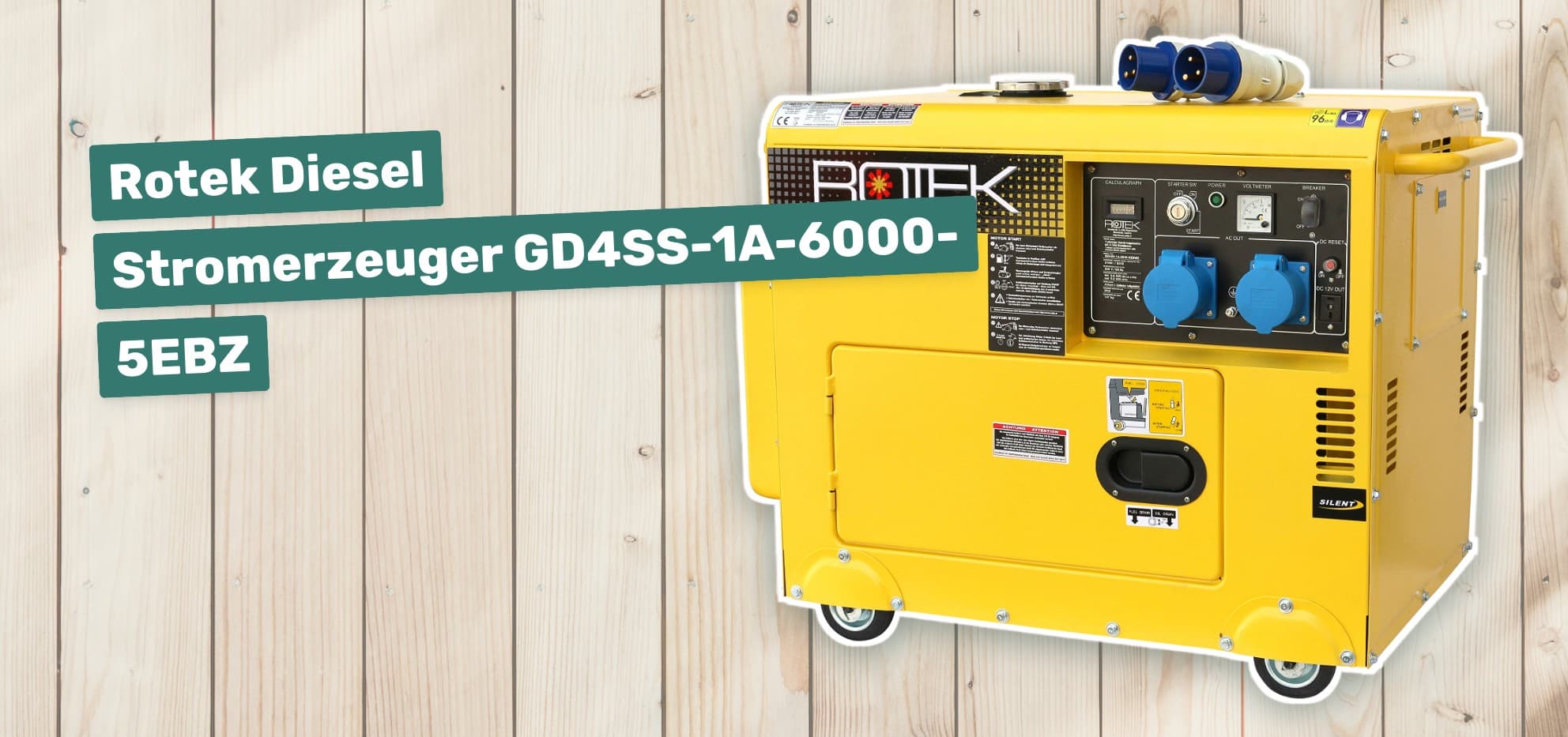 Rotek Diesel Stromerzeuger GD4SS-1A-6000-5EBZ