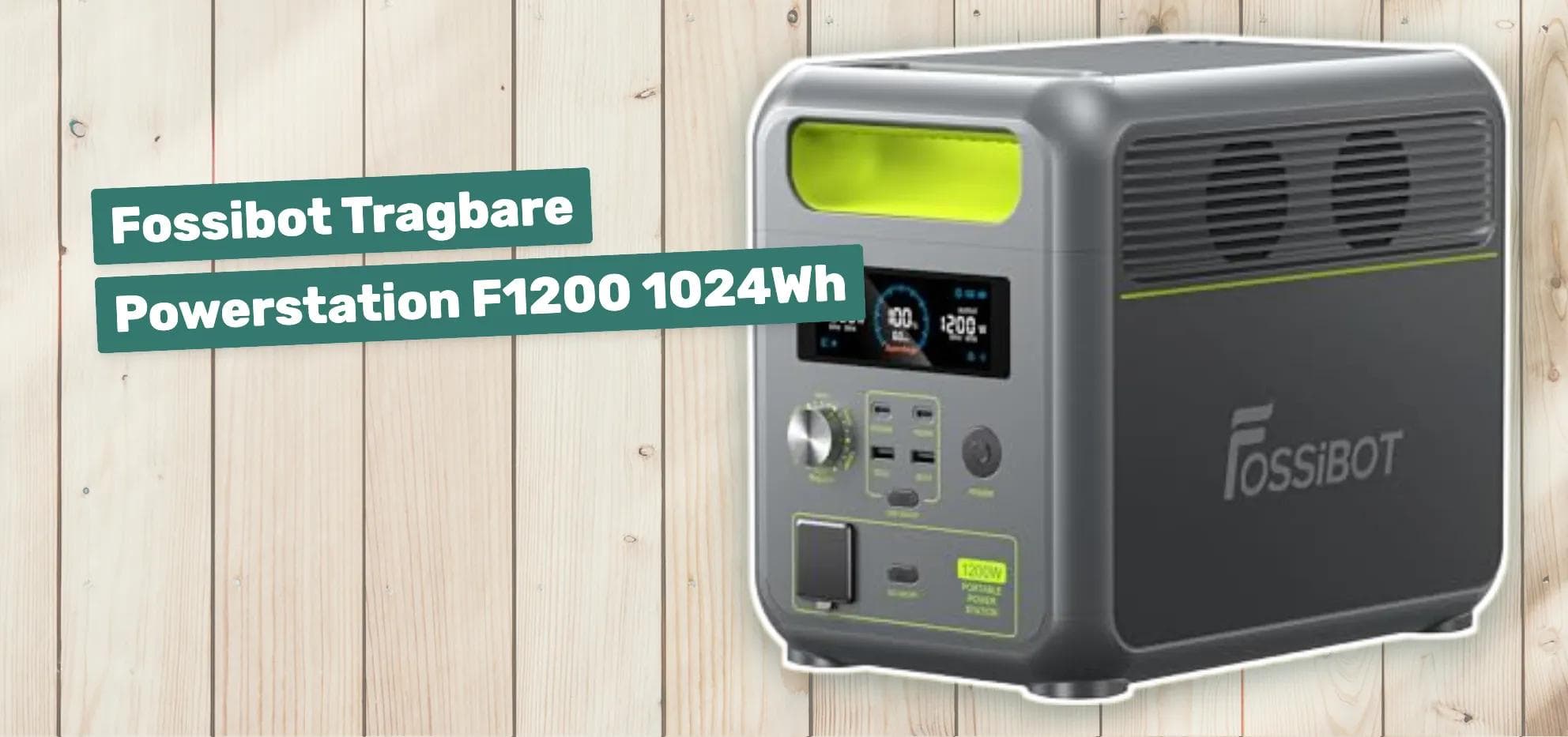 Fossibot Tragbare Powerstation F1200 1024Wh