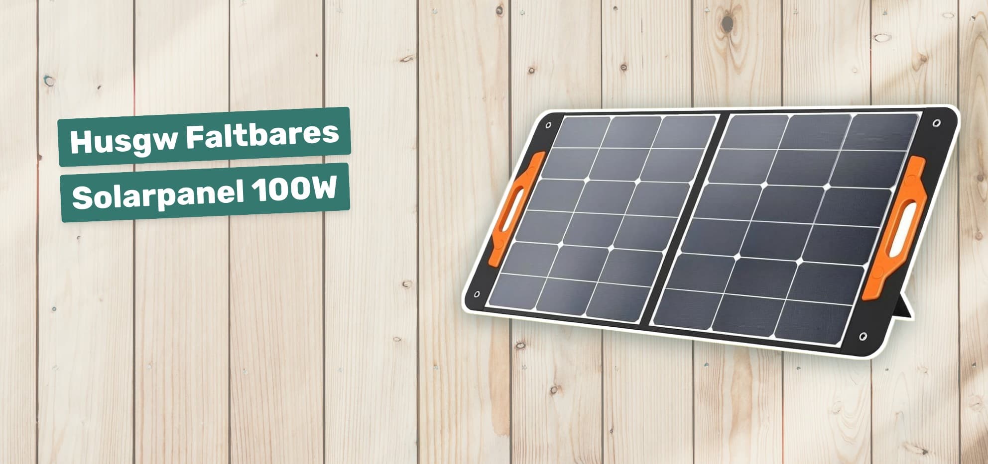 Husgw Faltbares Solarpanel 100W