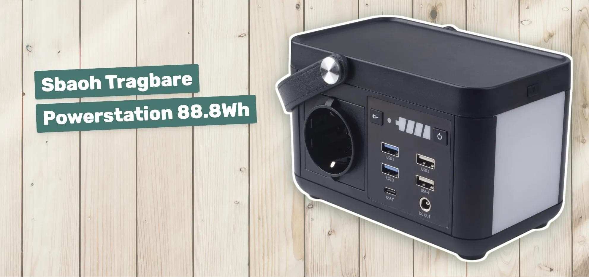 Sbaoh Tragbare Powerstation 88.8Wh