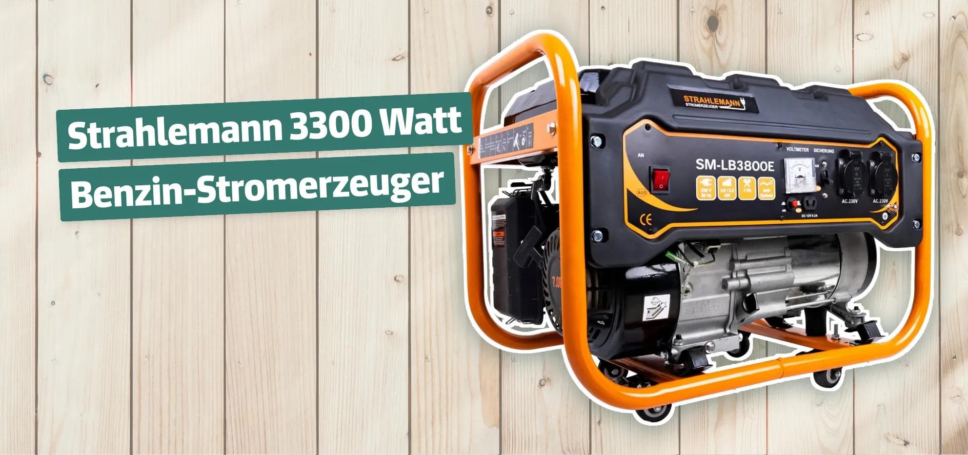 Strahlemann 3300 Watt Benzin-Stromerzeuger