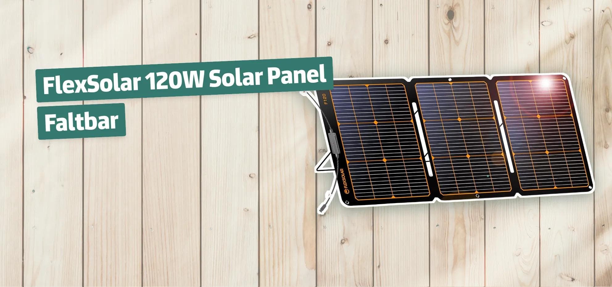 FlexSolar 120W Solar Panel Faltbar