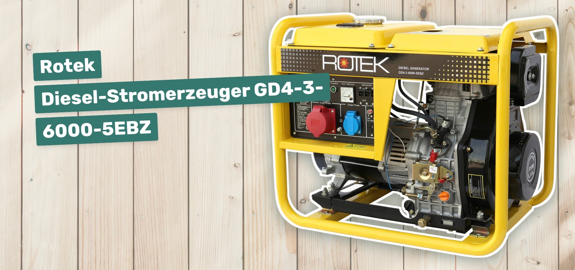 Rotek Diesel-Stromerzeuger GD4-3-6000-5EBZ