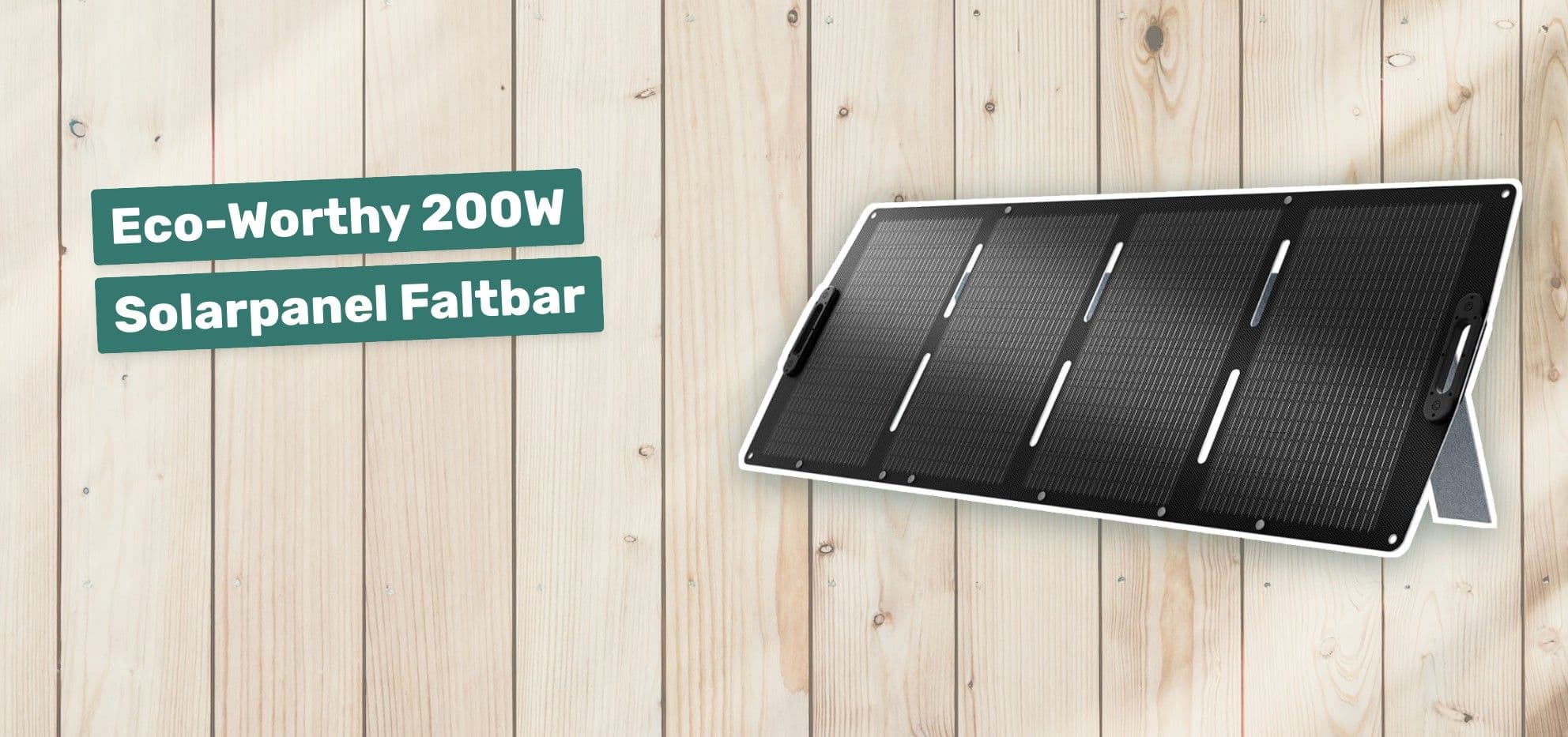 Eco-Worthy 200W Solarpanel Faltbar