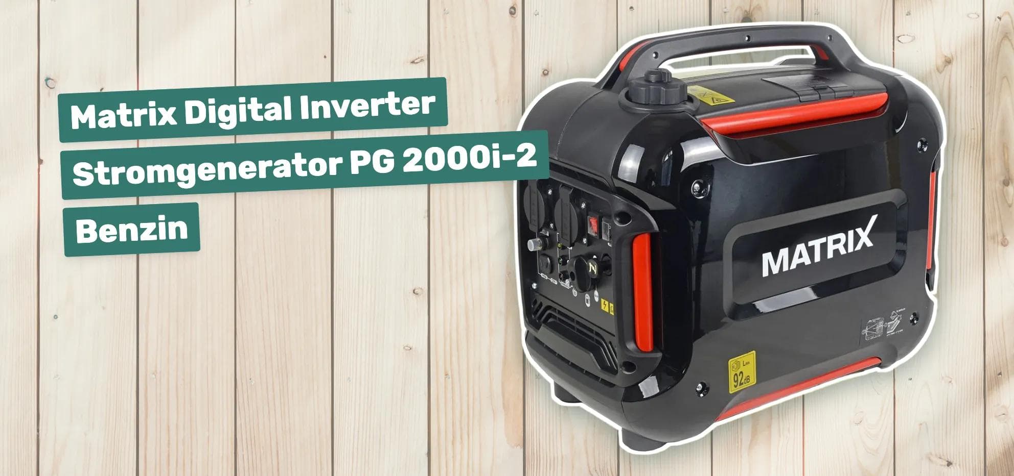 Matrix Digital Inverter Stromgenerator PG 2000i-2 Benzin