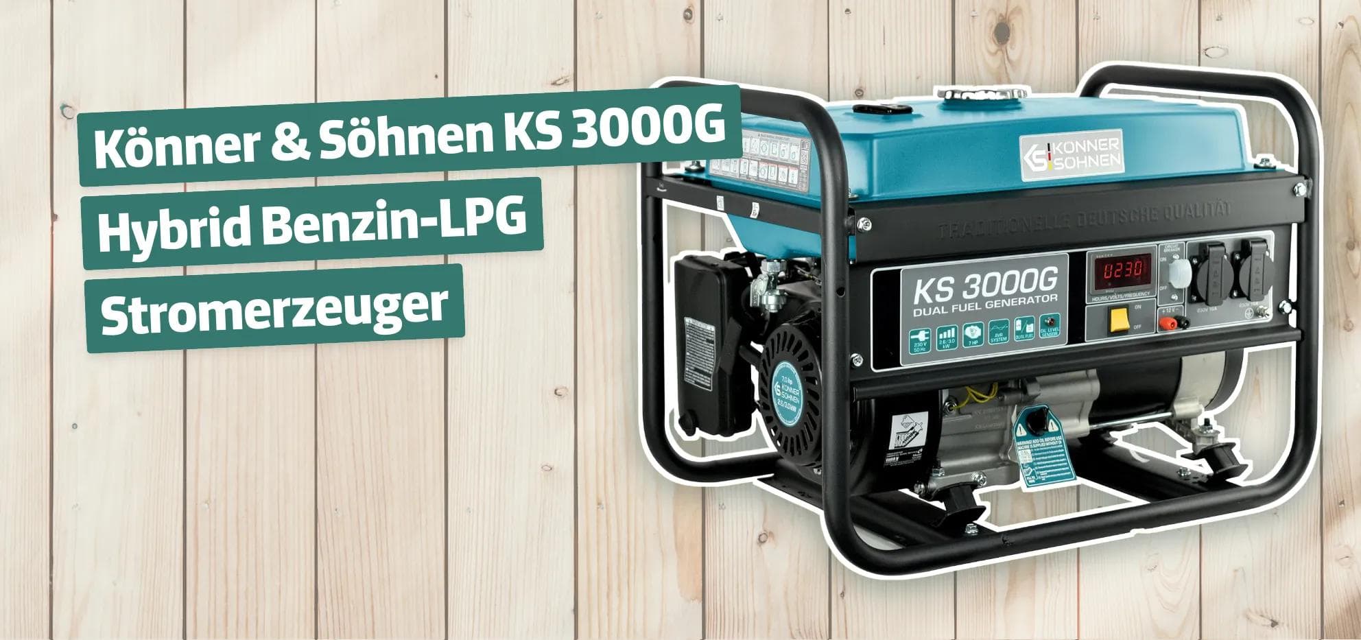 Könner & Söhnen KS 3000G Hybrid Benzin-LPG Stromerzeuger