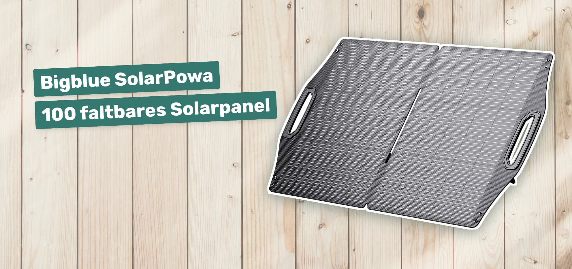 Bigblue SolarPowa 100 faltbares Solarpanel