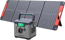 Swarey Powerstation S550 mit Solarpanel BS-100