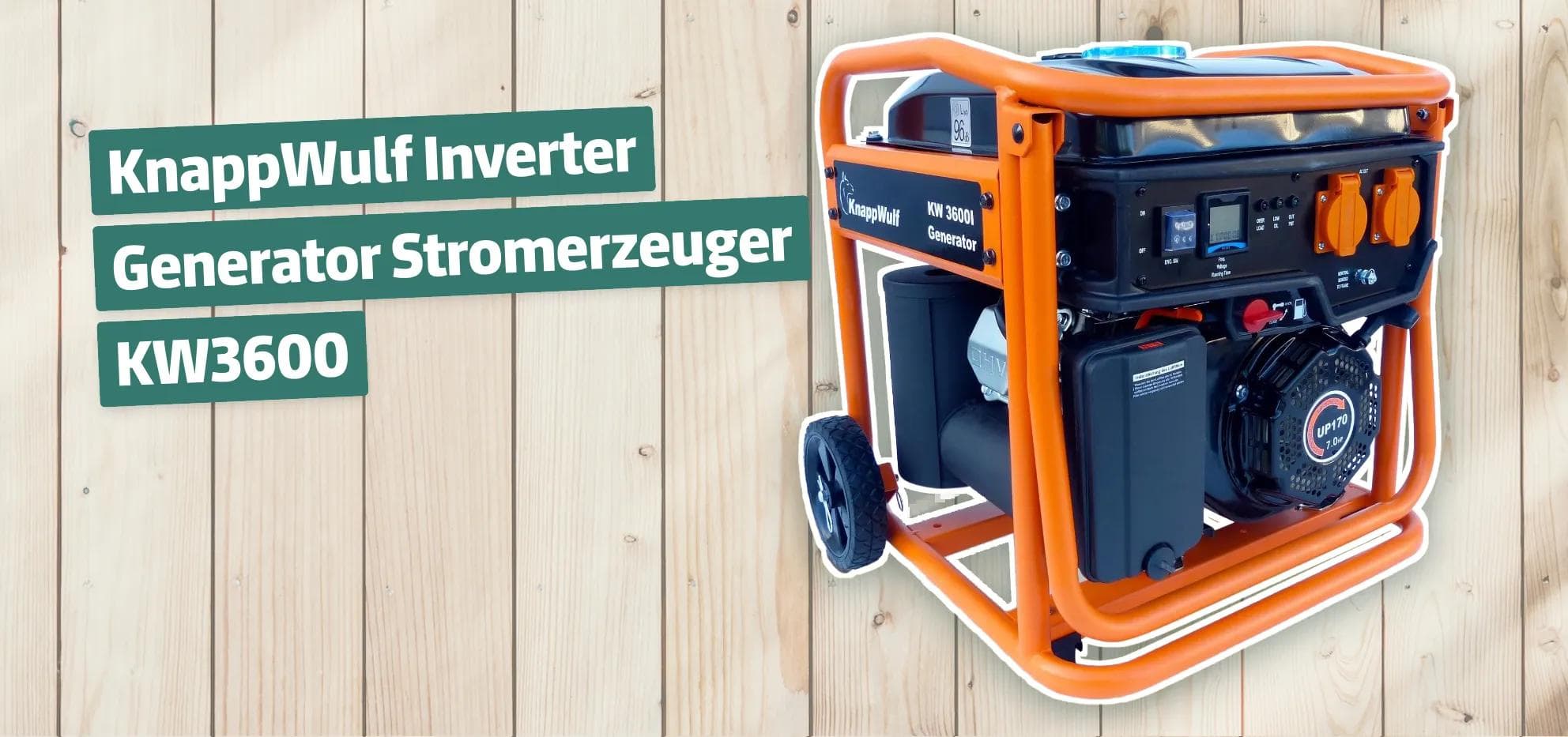 KnappWulf Inverter Generator Stromerzeuger KW3600