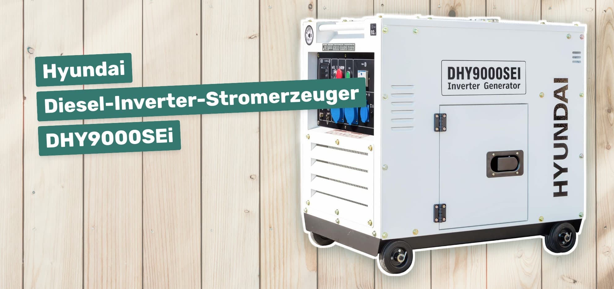 Hyundai Diesel-Inverter-Stromerzeuger DHY9000SEi