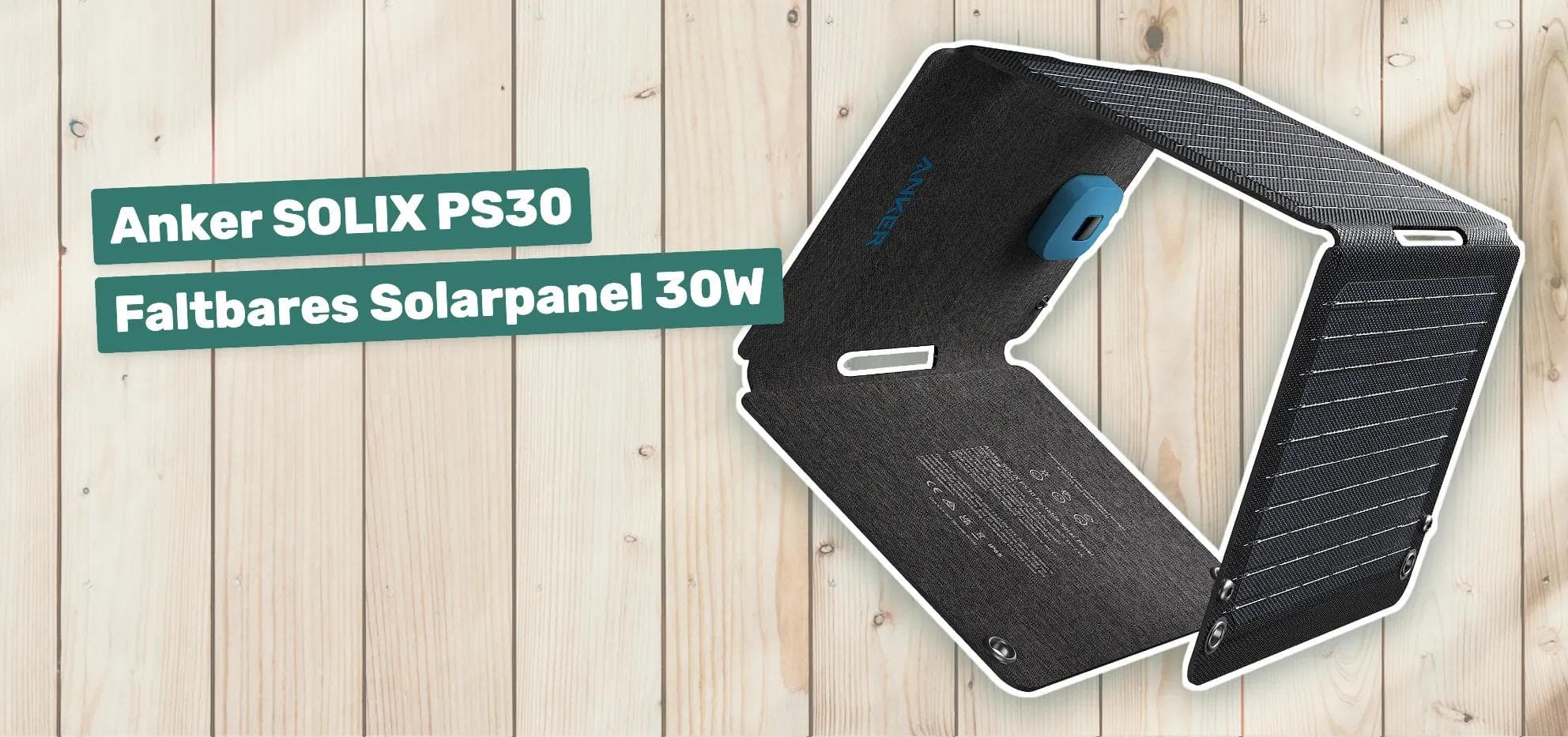 Anker SOLIX PS30 Faltbares Solarpanel 30W