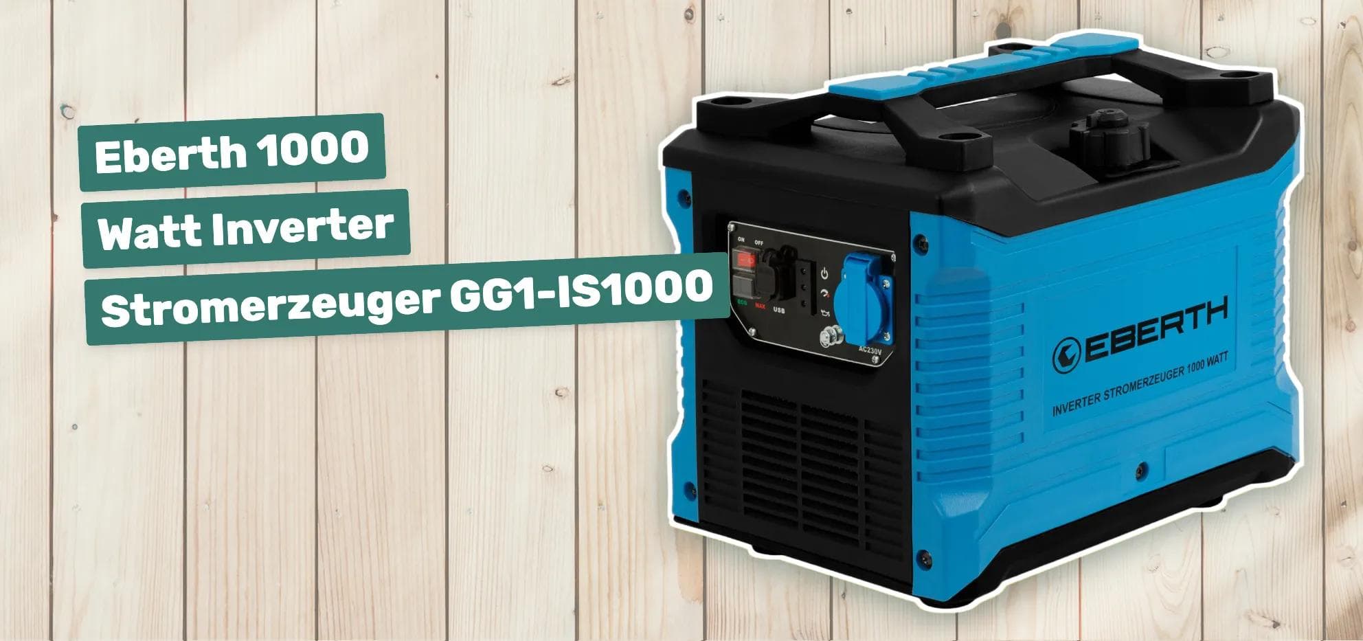 Eberth 1000 Watt Inverter Stromerzeuger GG1-IS1000