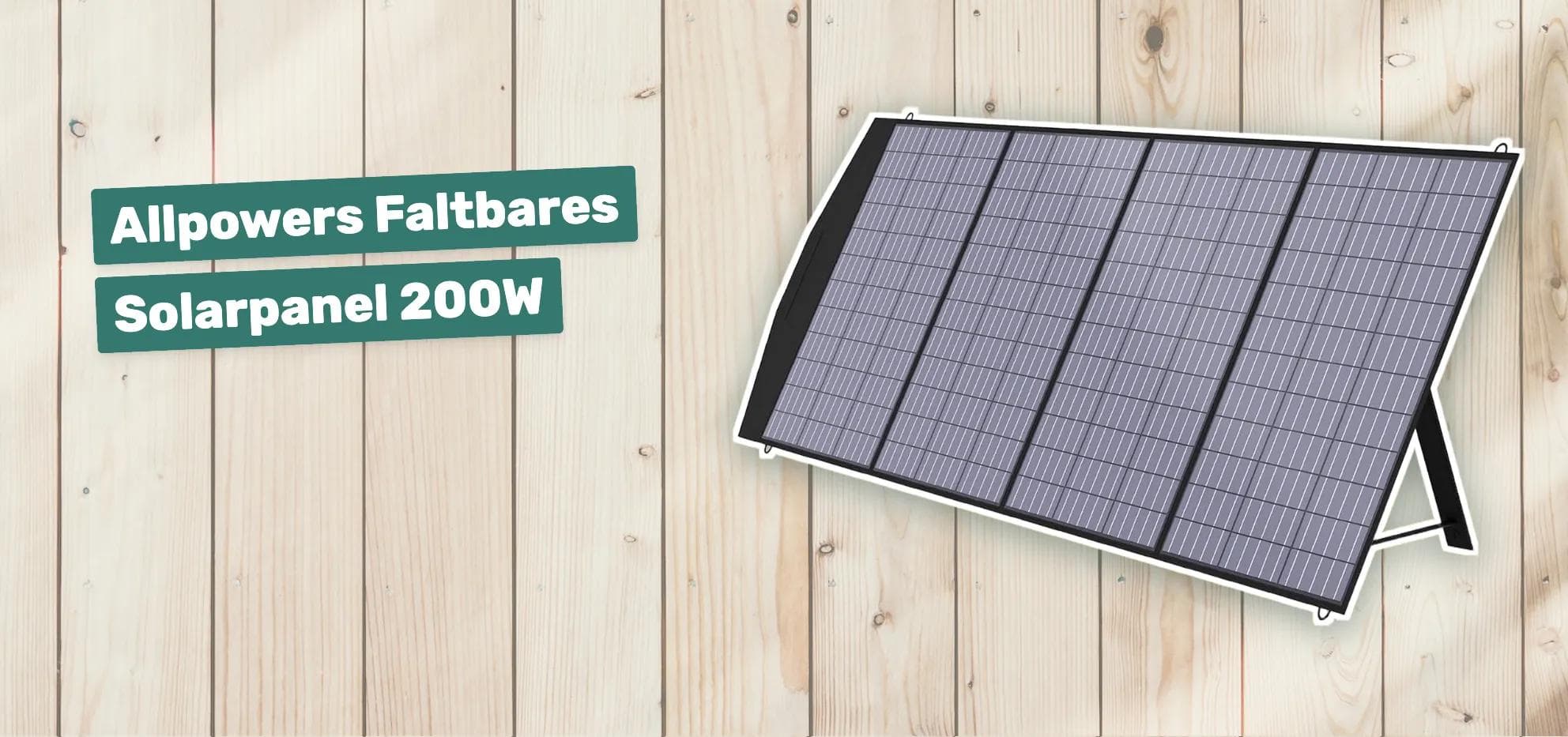 Allpowers Faltbares Solarpanel 200W