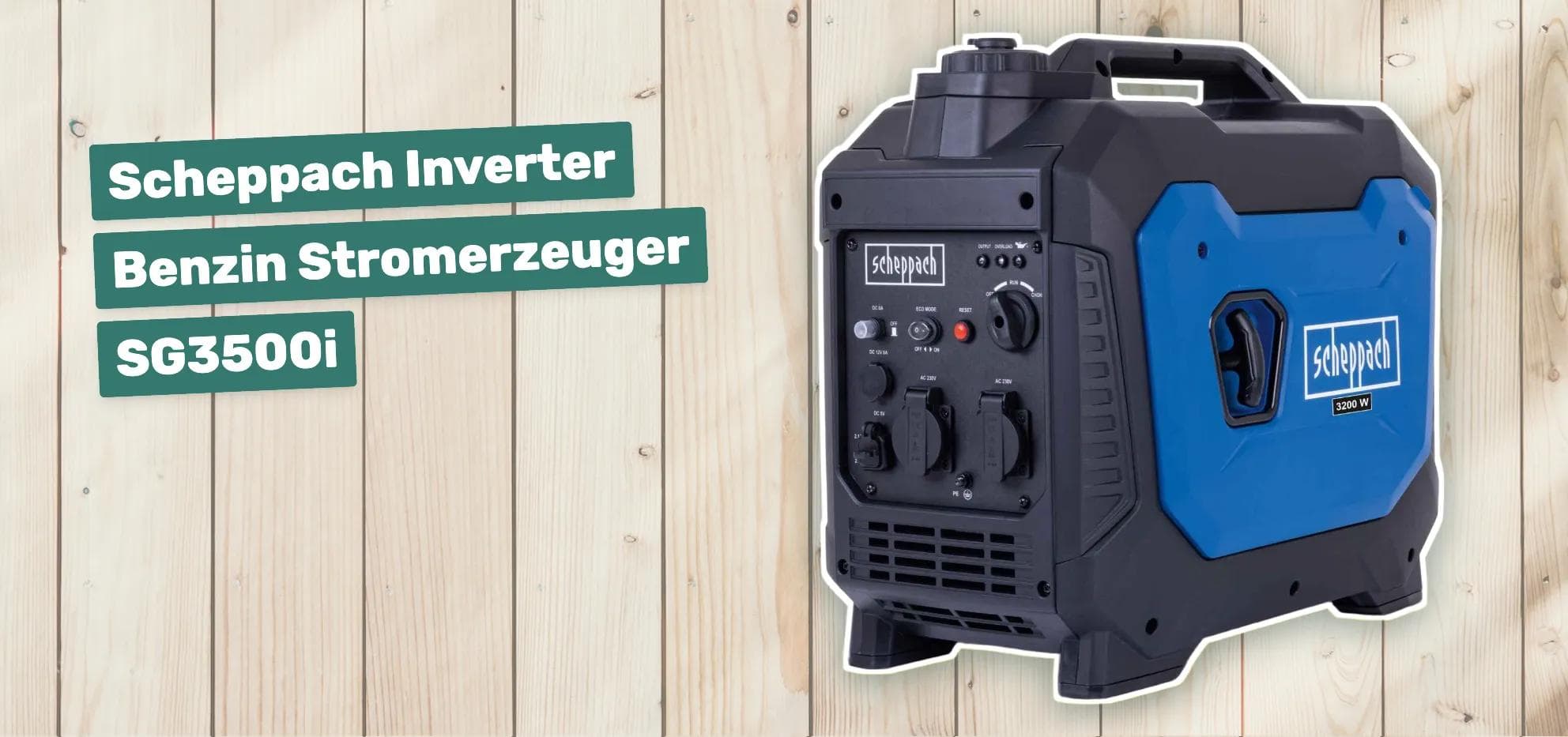 Scheppach Inverter Benzin Stromerzeuger SG3500i