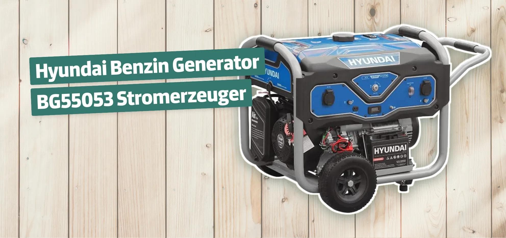 Hyundai Benzin Generator BG55053 Stromerzeuger