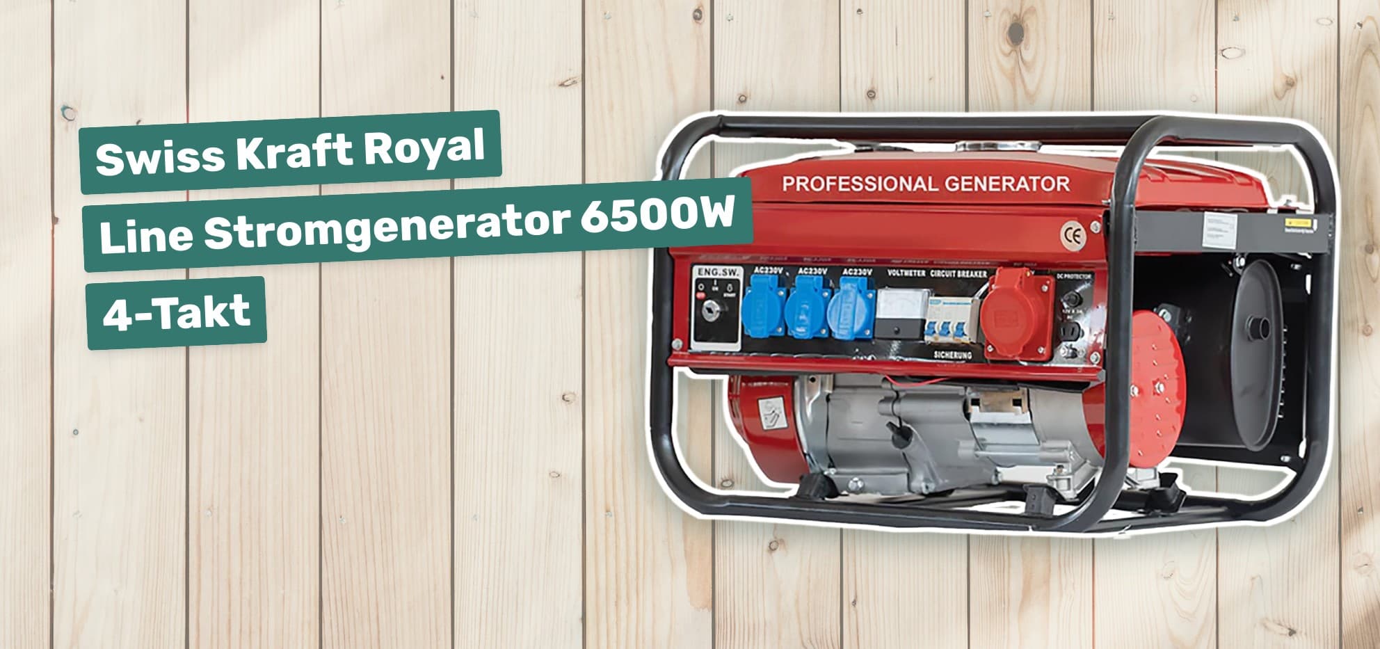 Swiss Kraft Royal Line Stromgenerator 6500W 4-Takt