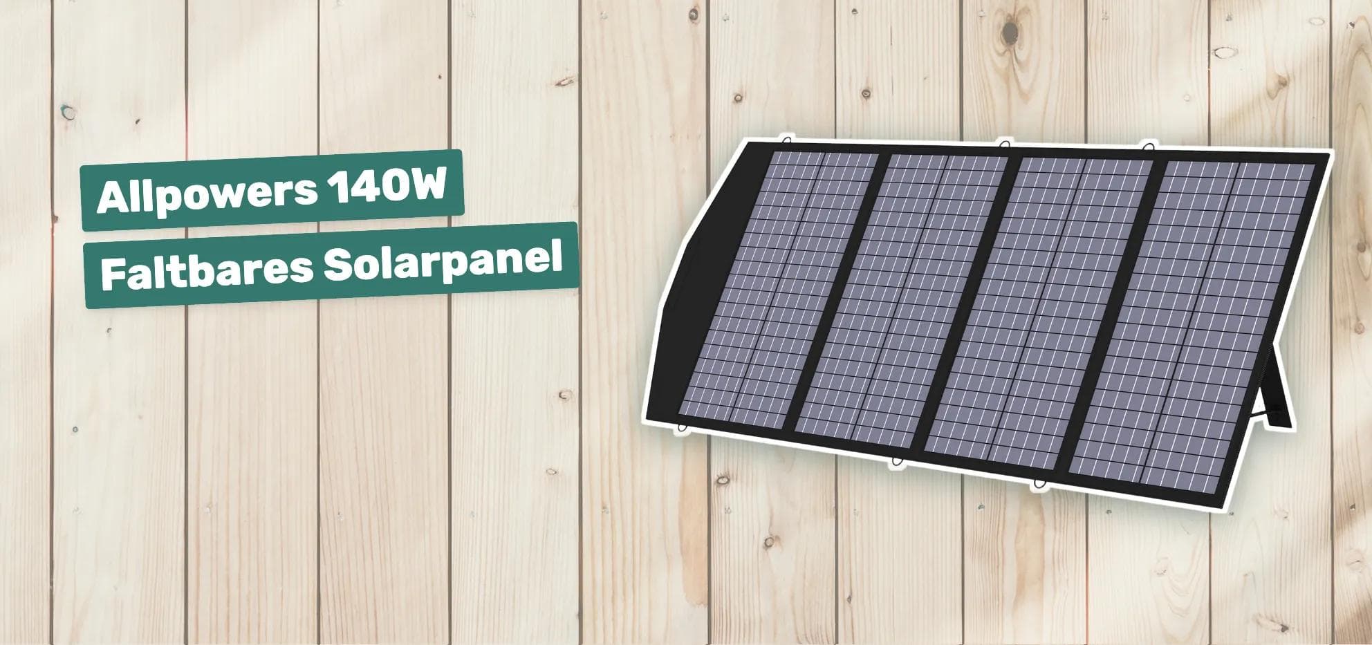 Allpowers 140W Faltbares Solarpanel