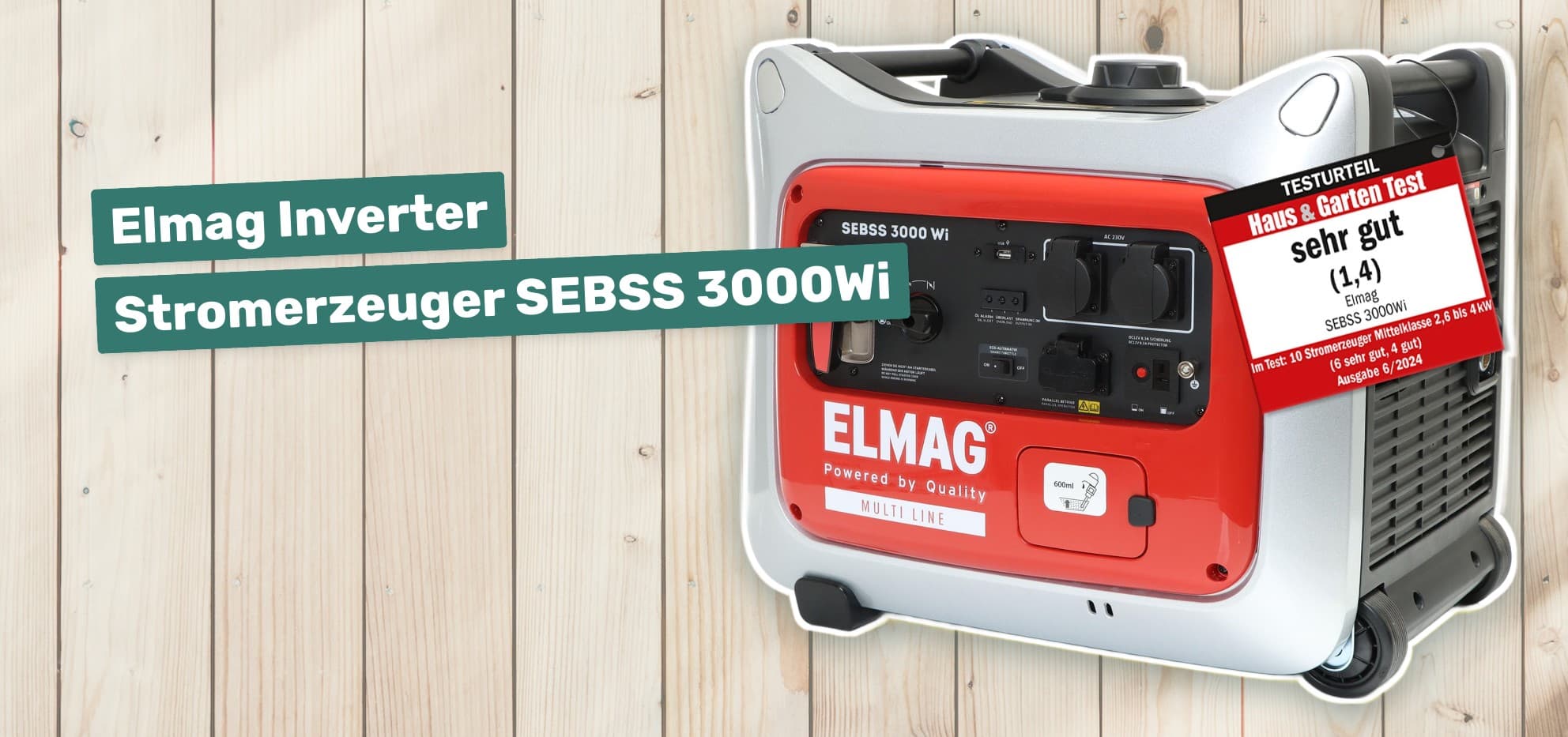 Elmag Inverter Stromerzeuger SEBSS 3000Wi