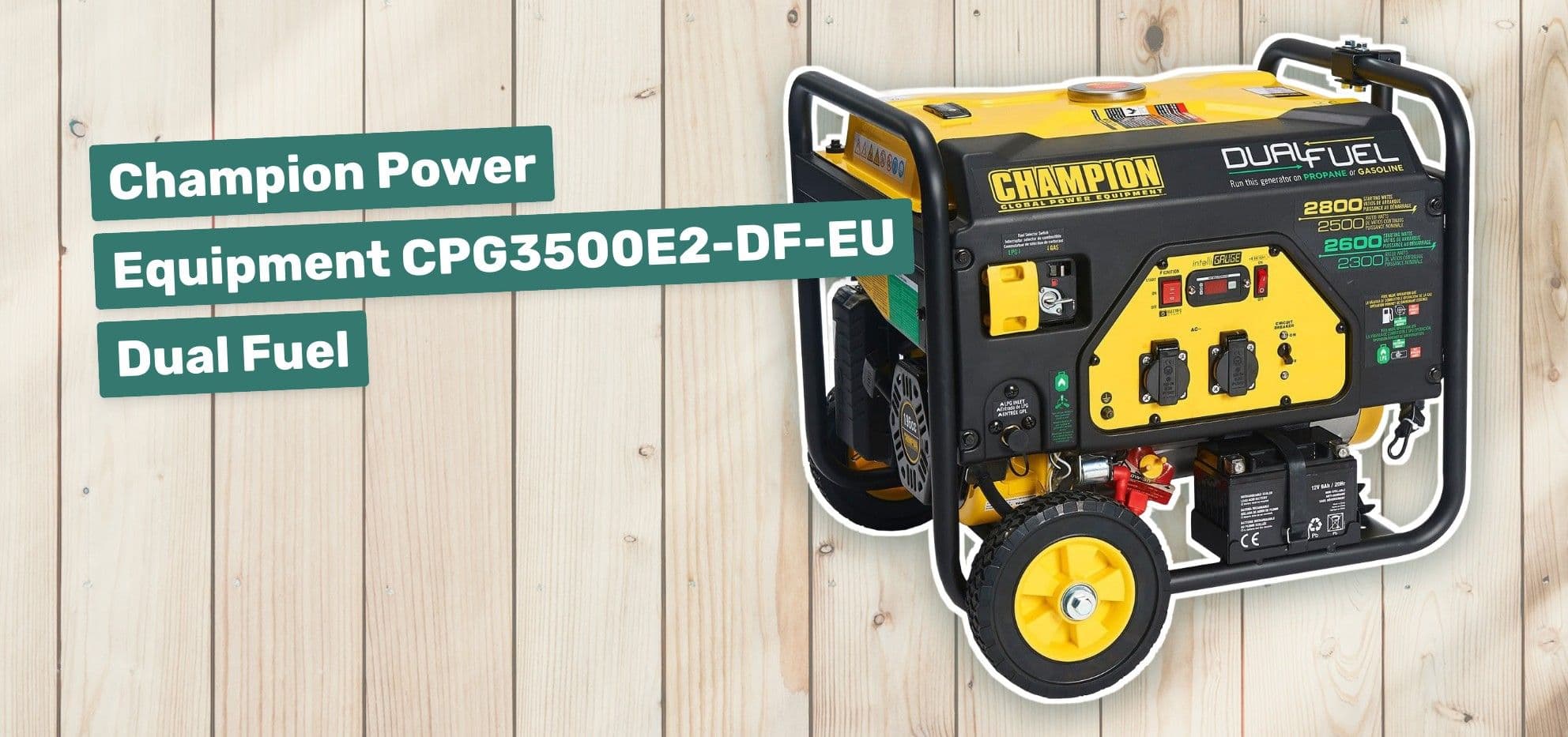 Champion Power Equipment CPG3500E2-DF-EU Dual Fuel