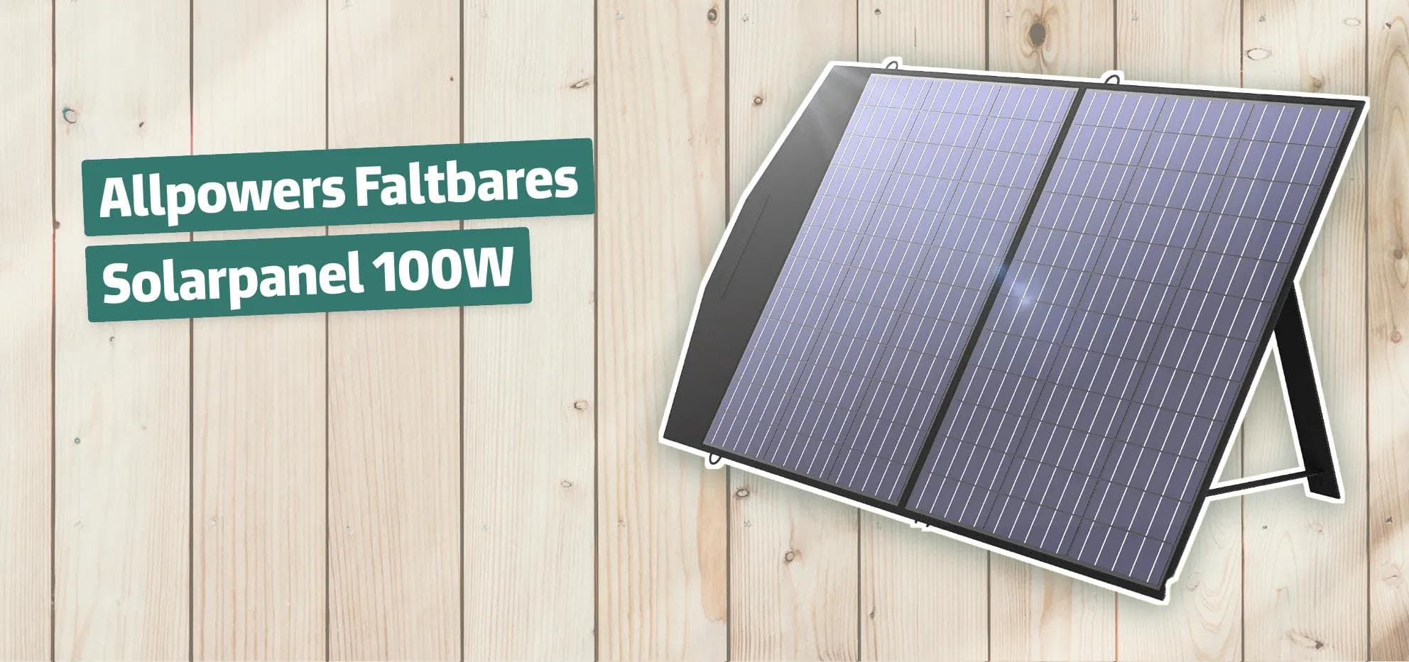 Allpowers Faltbares Solarpanel 100W