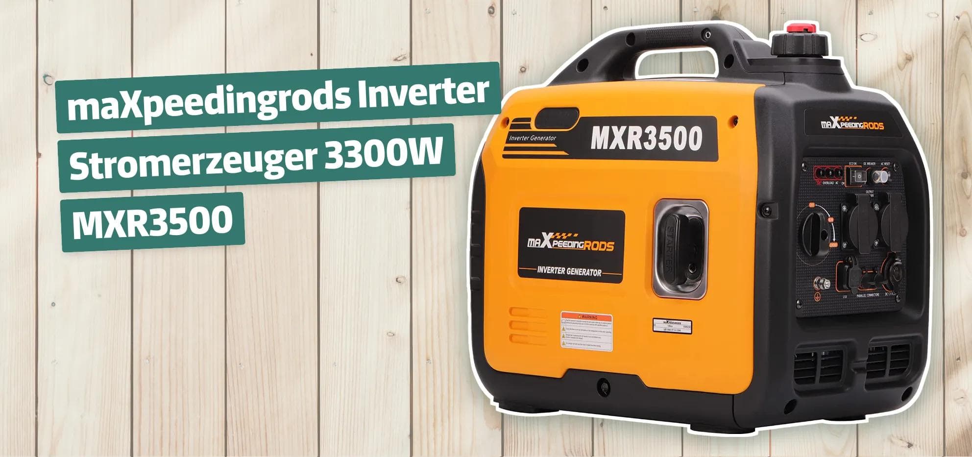 maXpeedingrods Inverter Stromerzeuger 3300W MXR3500
