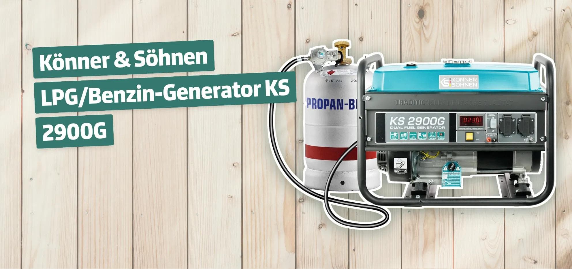 Könner & Söhnen LPG/Benzin-Generator KS 2900G
