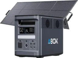 ABOK Ark2000 Powerstation mit 200W Solarpanel