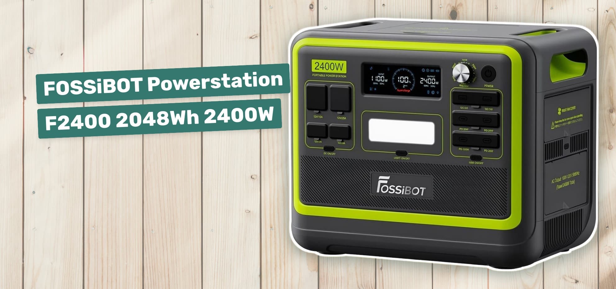 FOSSiBOT Powerstation F2400 2048Wh 2400W