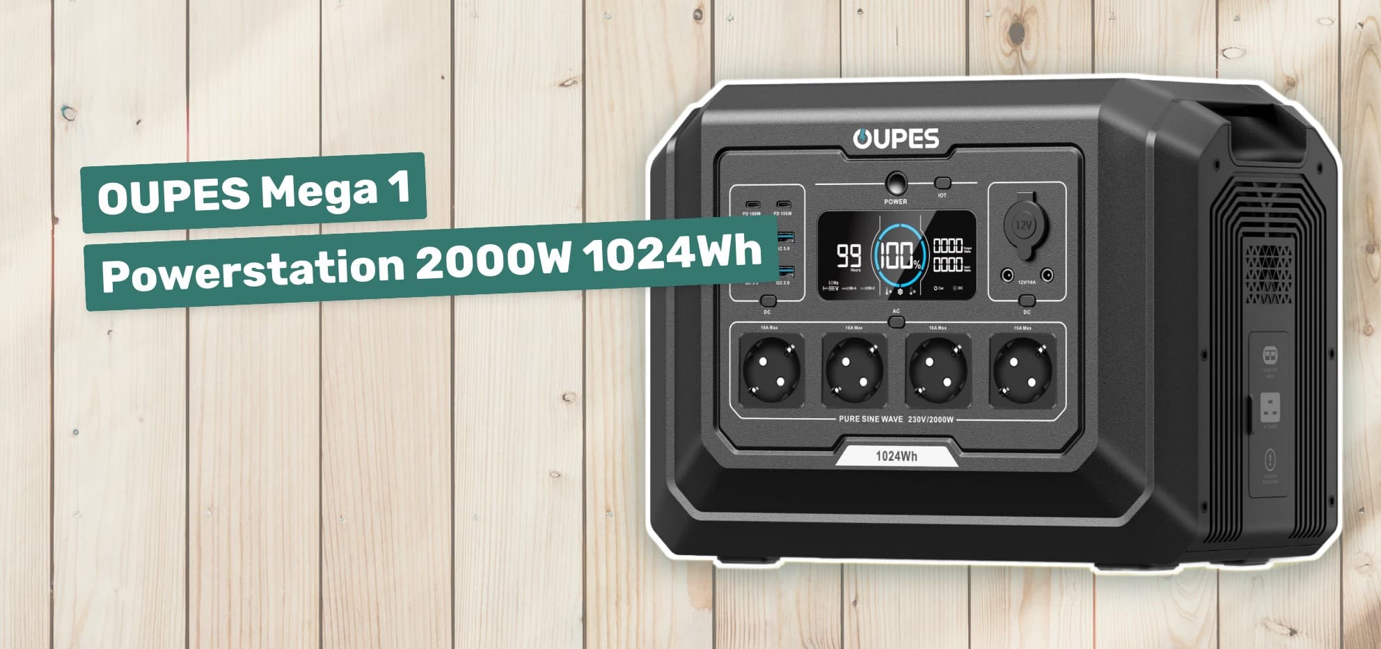 OUPES Mega 1 Powerstation 2000W 1024Wh
