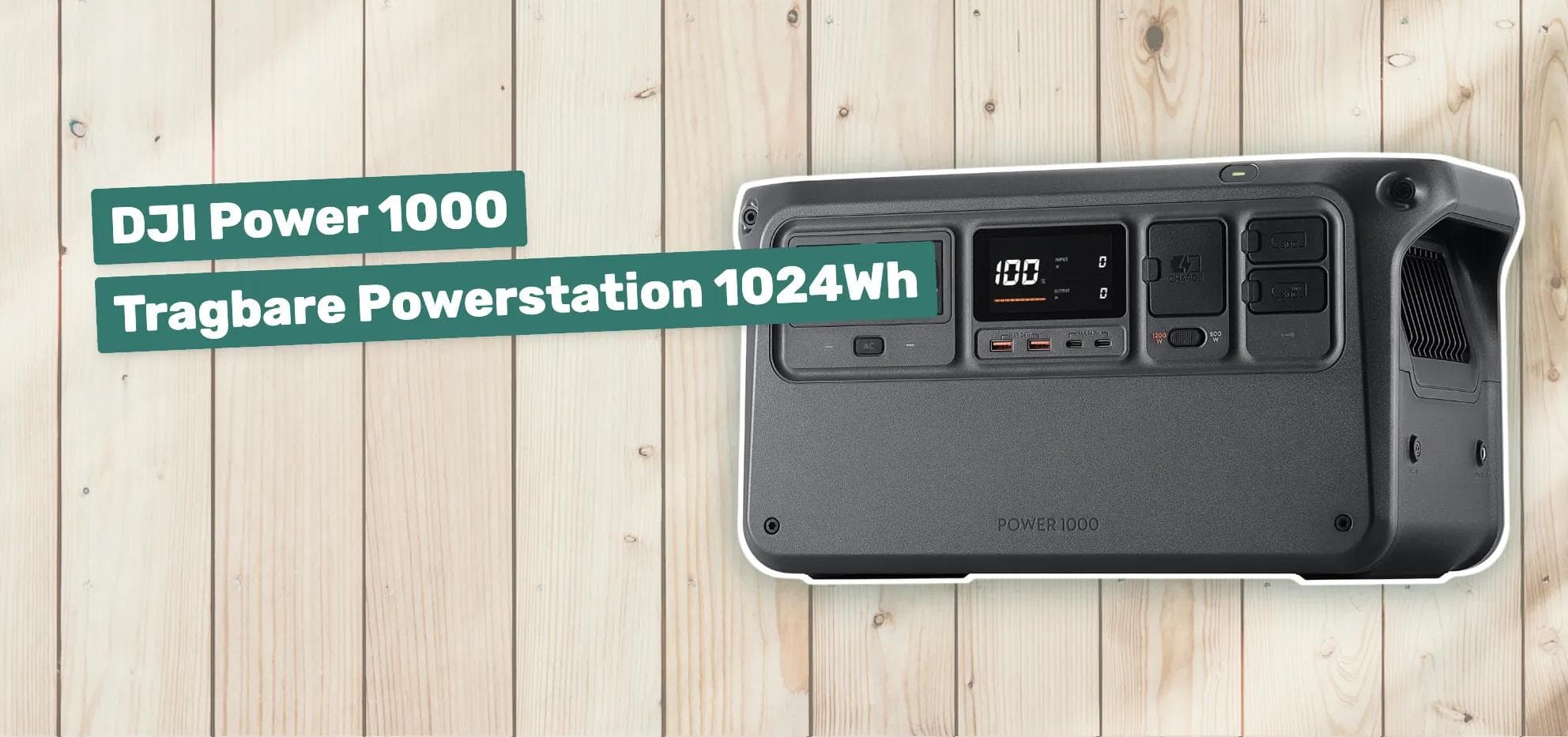 DJI Power 1000 Tragbare Powerstation 1024Wh