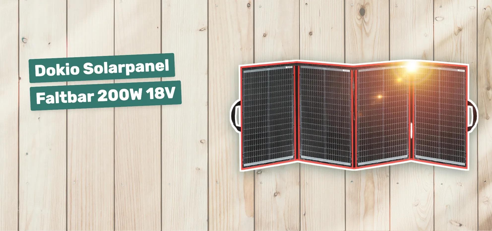 Dokio Solarpanel Faltbar 200W 18V