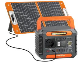 FF Flashfish Powerstation P66 230Wh mit Solarpanel 60W