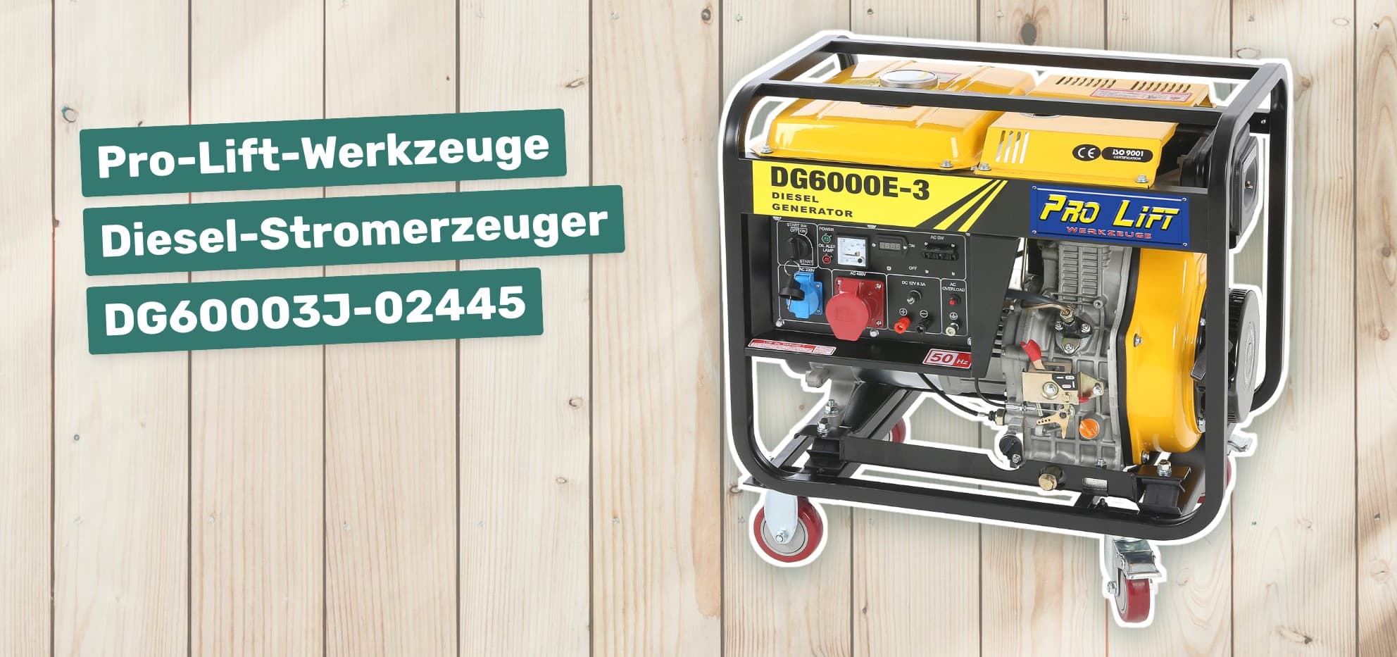 Pro-Lift-Werkzeuge Diesel-Stromerzeuger DG60003J-02445