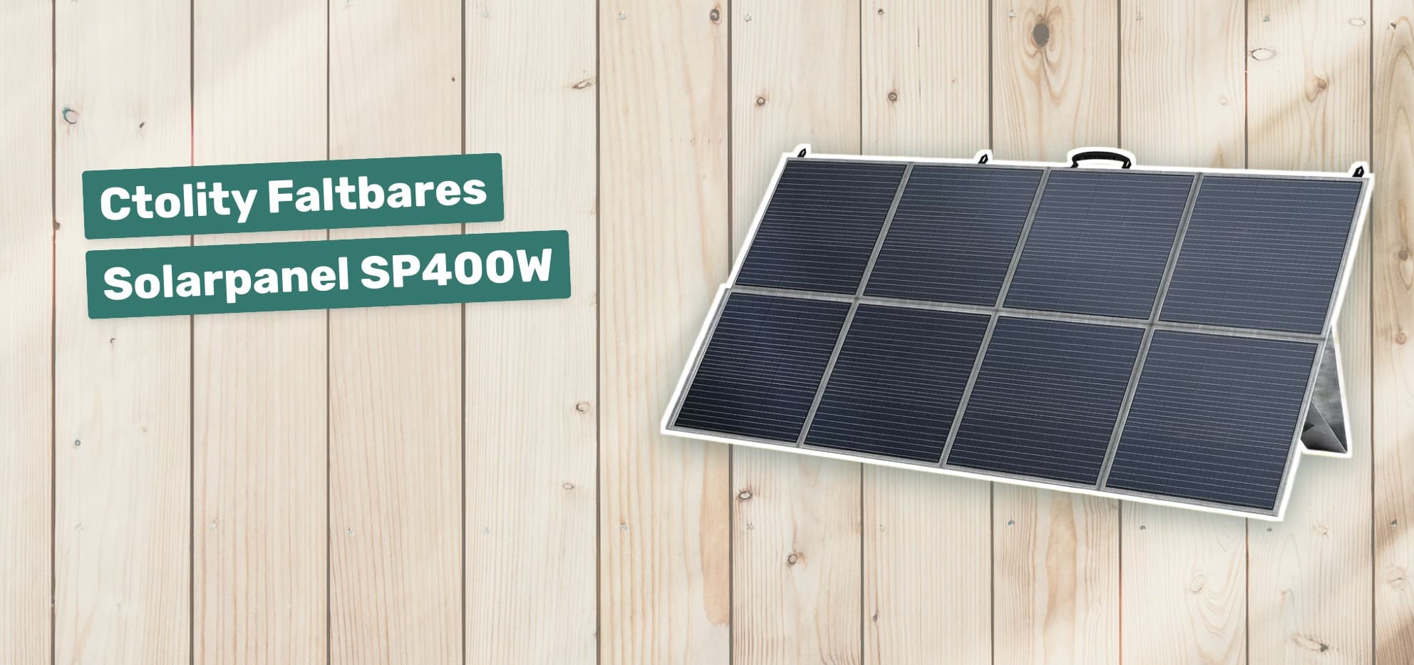Ctolity Faltbares Solarpanel SP400W