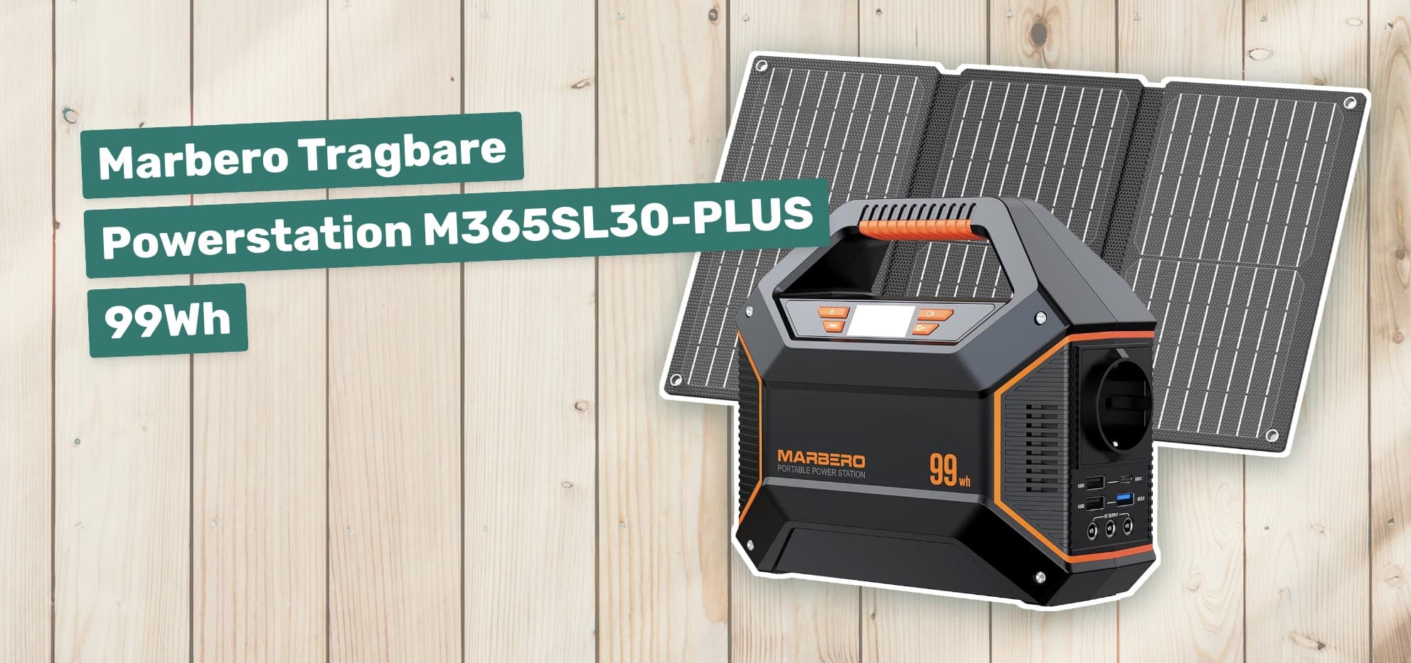Marbero Tragbare Powerstation M365SL30-PLUS 99Wh