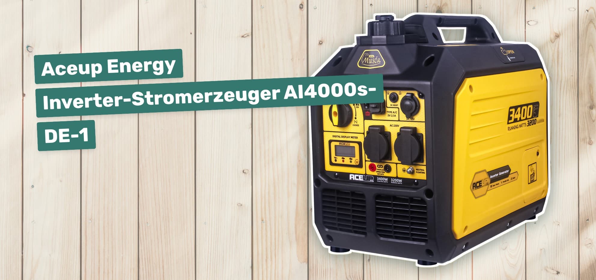 Aceup Energy Inverter-Stromerzeuger AI4000s-DE-1