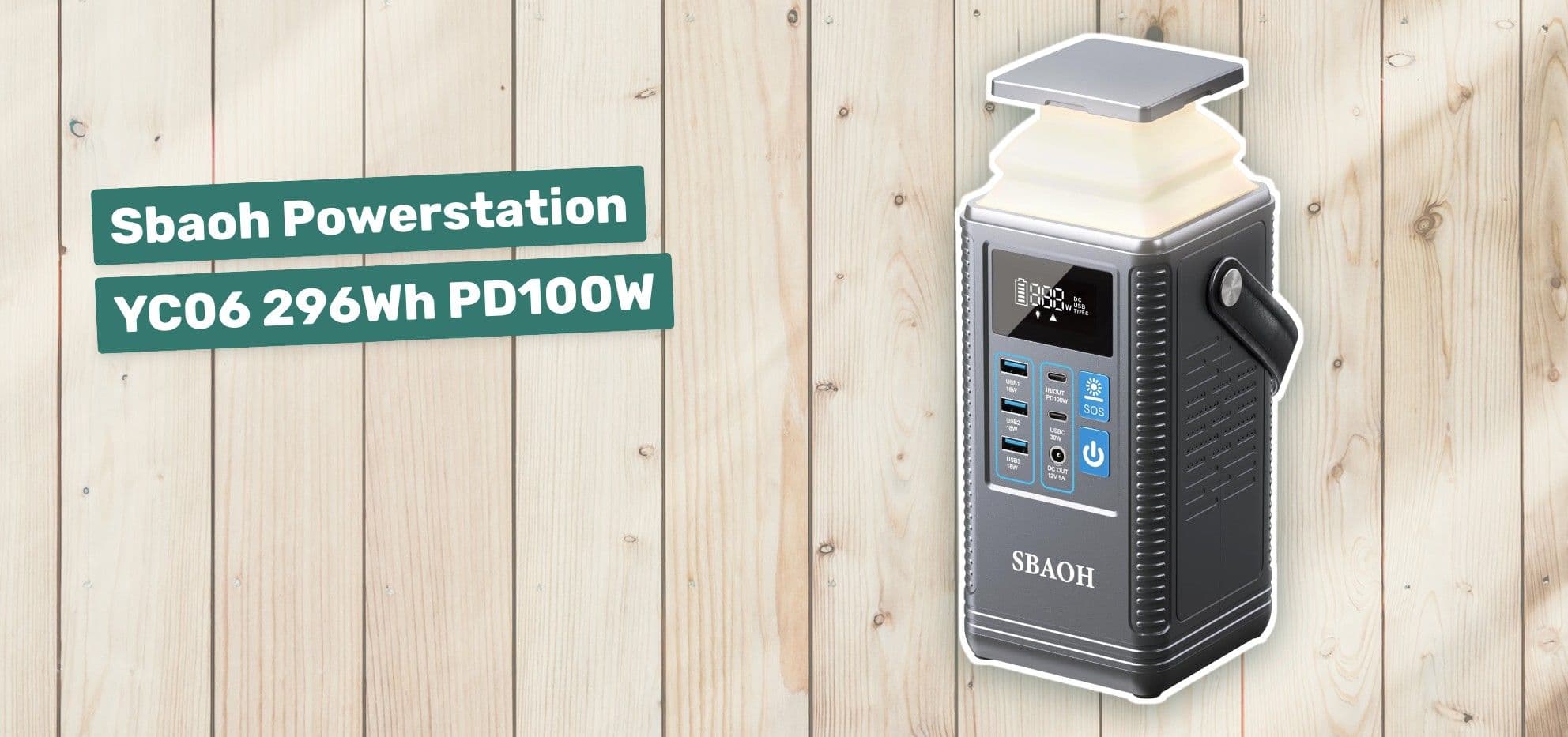 Sbaoh Powerstation YC06 296Wh PD100W