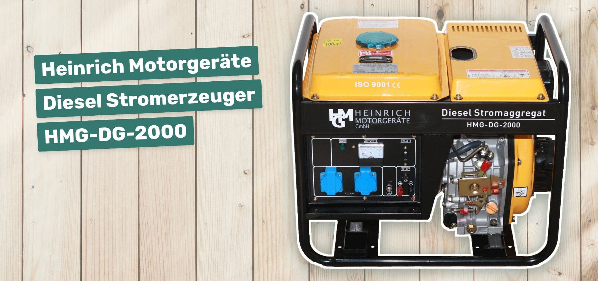 Heinrich Motorgeräte Diesel Stromerzeuger HMG-DG-2000