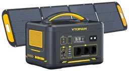 VTOMAN Jump 2200 Tragbare Powerstation 1548Wh mit 220W Solarpanel